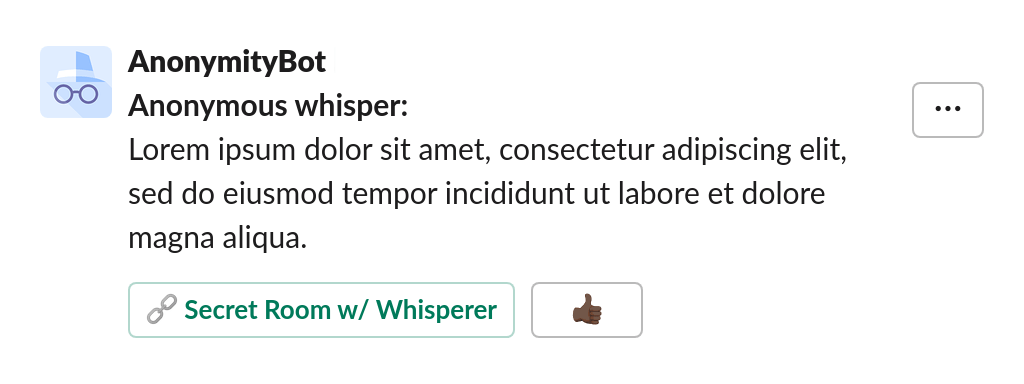 Private Anonymous Feedback in Slack