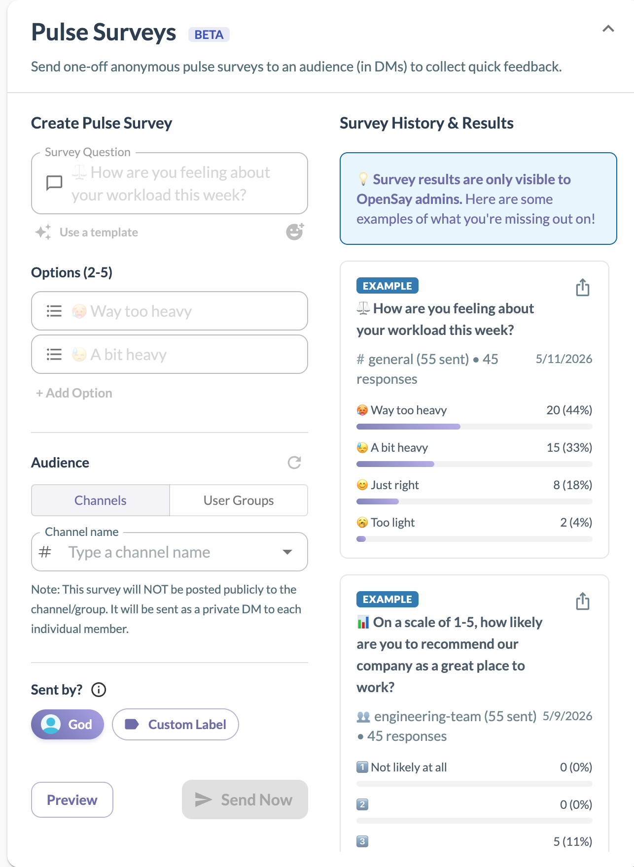 Pulse Survey Analytics Dashboard