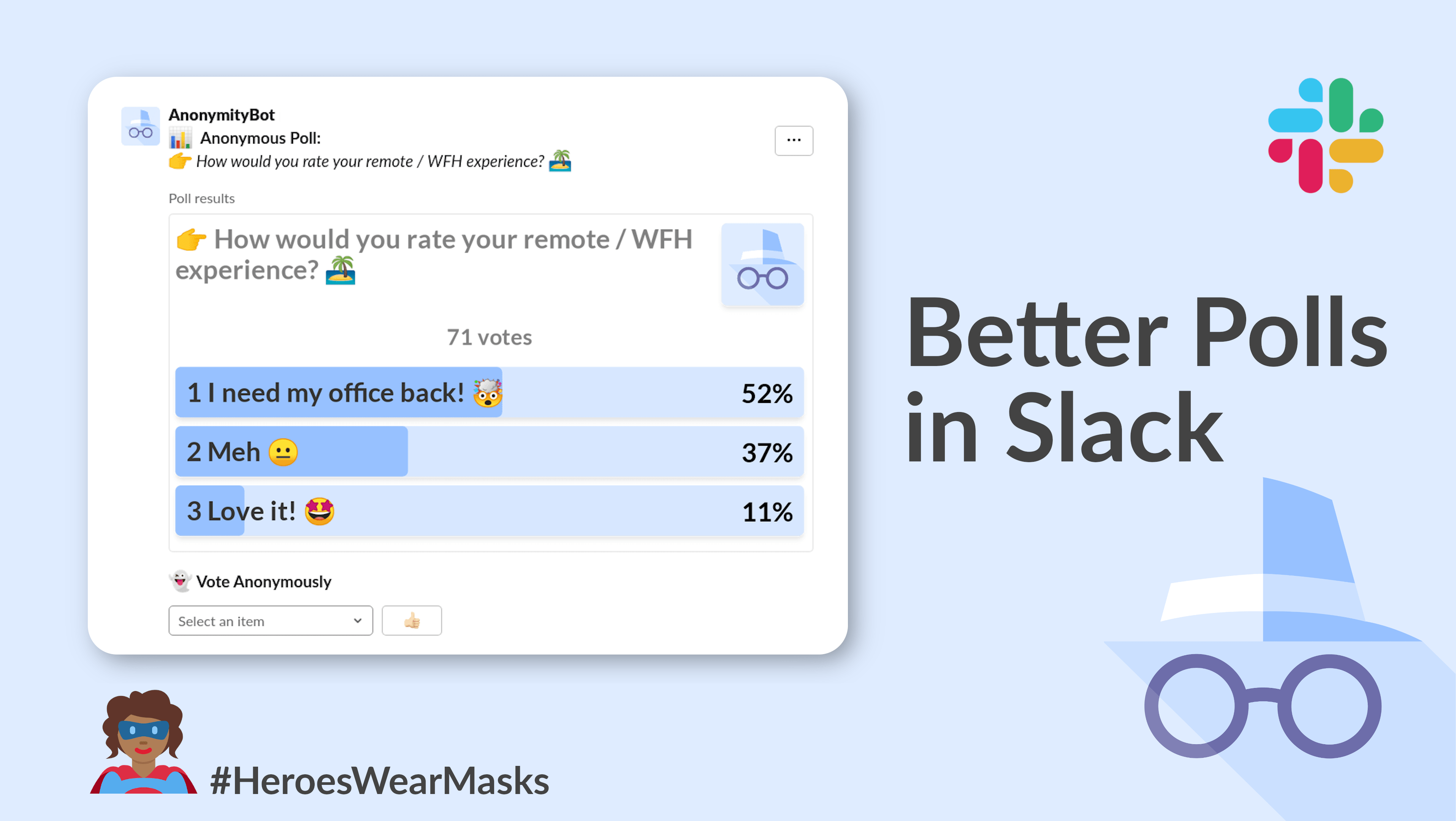 Better Anonymous Polls in Slack