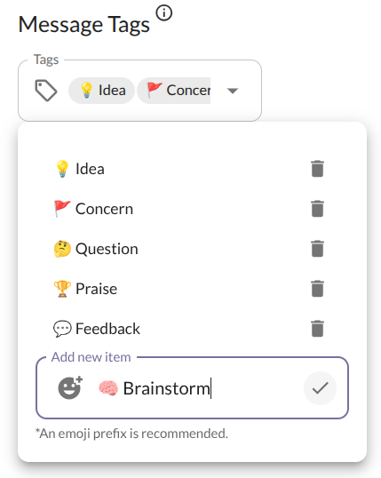 Manage Tags in OpenSay's Dashboard