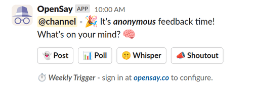 OpenSay's Weekly Trigger with All Features