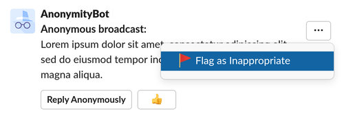Flag as Inappropriate Overflow Menu